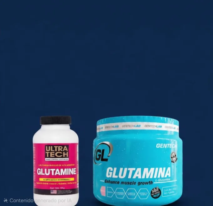 Glutamina Ultra Tech y Gentech L-Glutamine